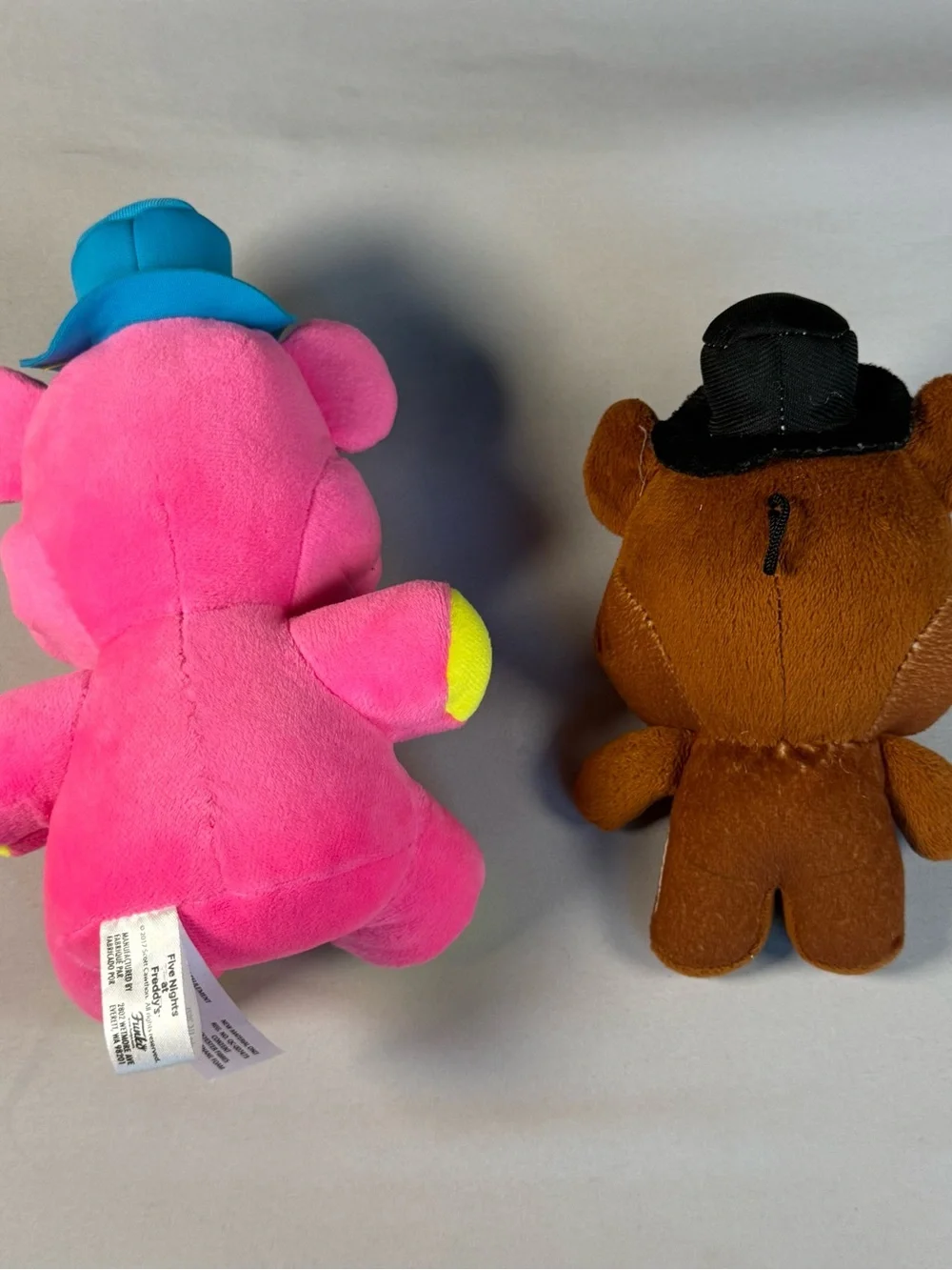 Funko Pink, Yellow & Blue Plush Bear Pair - Colorful FNAF Collectibles